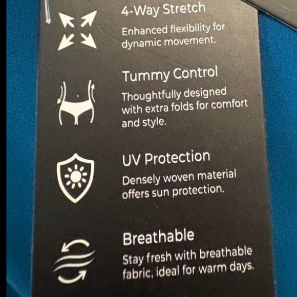 NWT Tempt Me Teal Vintage Swimsuit Retro Halter Ruched High Waist Bikini Set - Picture 12 of 16